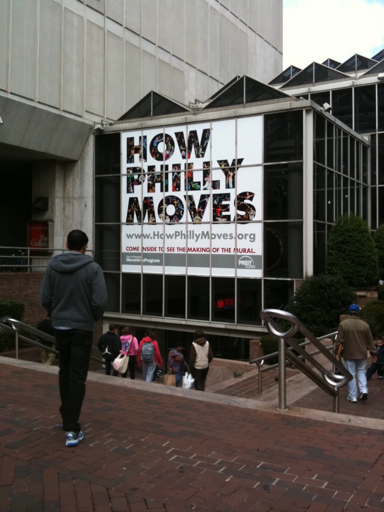How Philly Moves banner at The Gallery at Market East